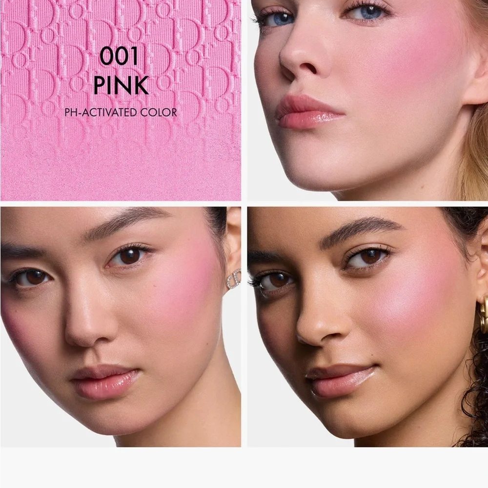 DIOR Backstage Rosy Glow Blush with pH-Activated Pink With Dust Bag , W/Box